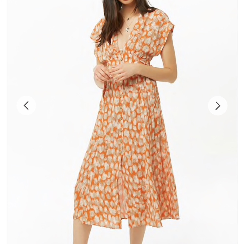 BRAND NEW WITH TAGS F21 MIDI CHIFFON DRESS